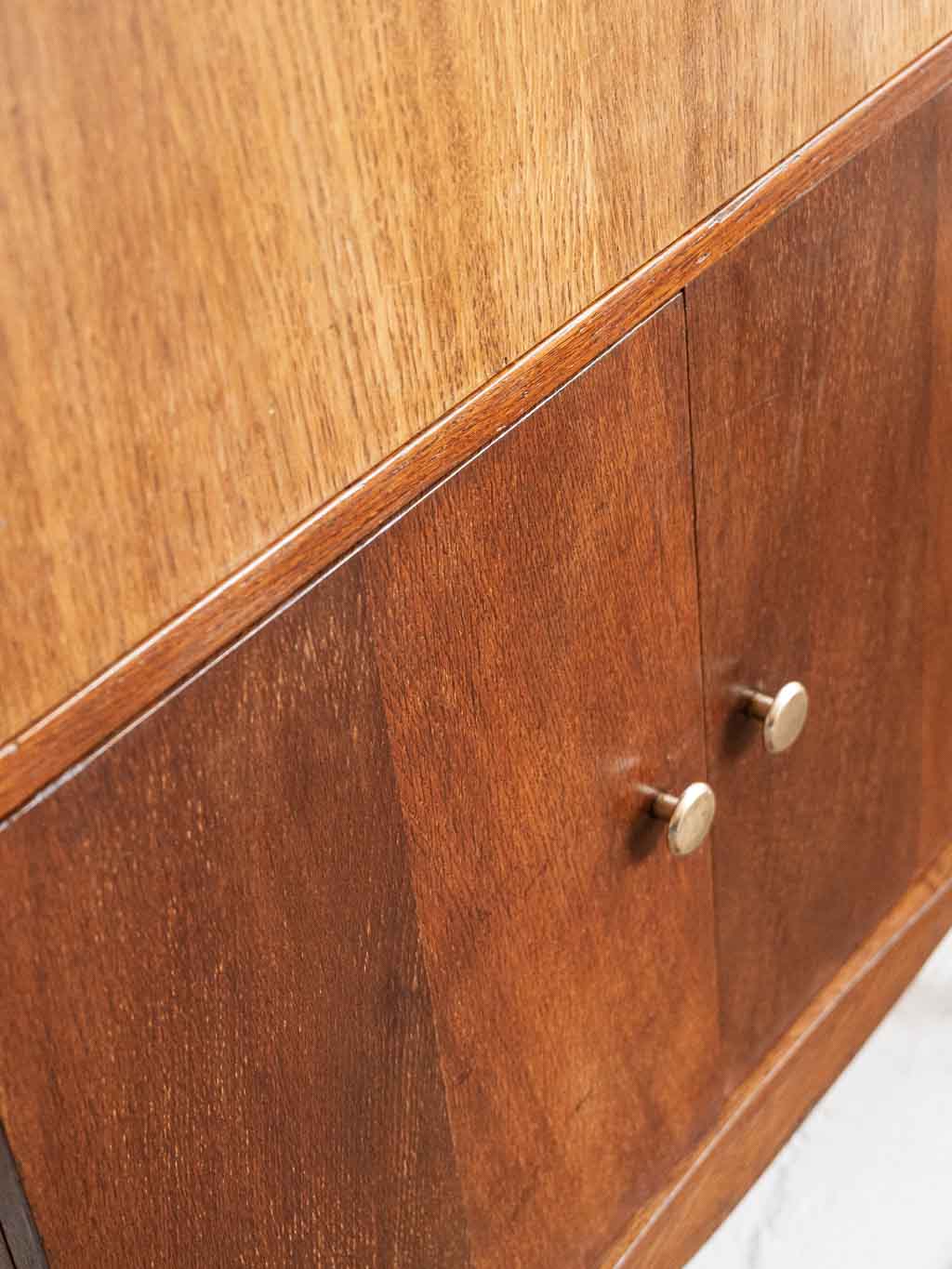 Secrétaire vintage 1950. pied compas, tablette bureau