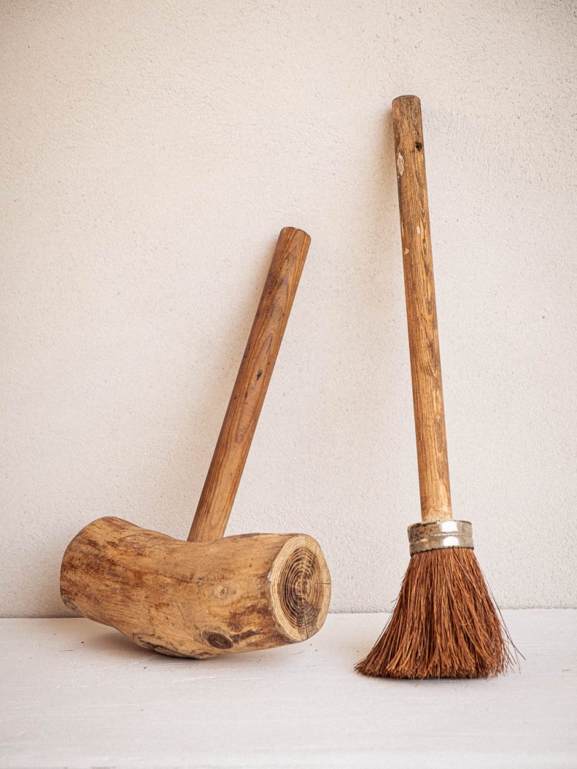 Ancien maillet en bois