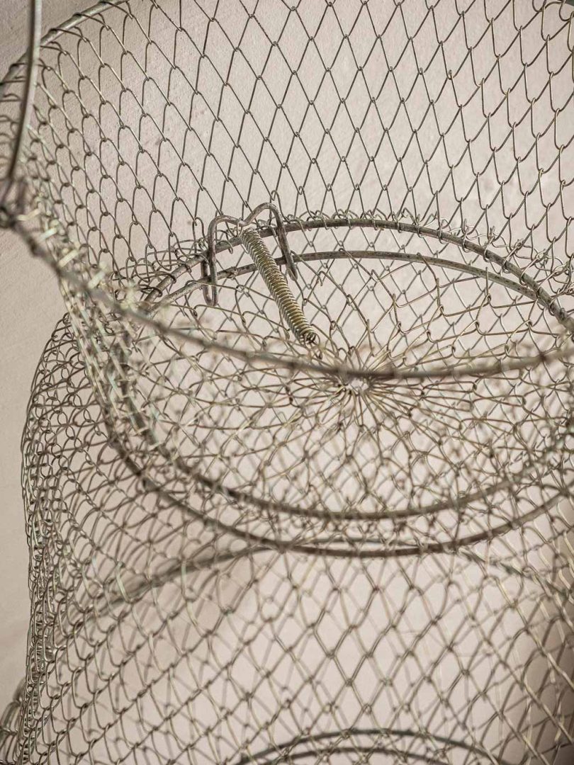 Bourriche De Pêche Pliable En Nylon – Grande Capacité, 55x33x25 Cm, Cordon De Serrage, Pour Poissons, Crabes Et Crevettes