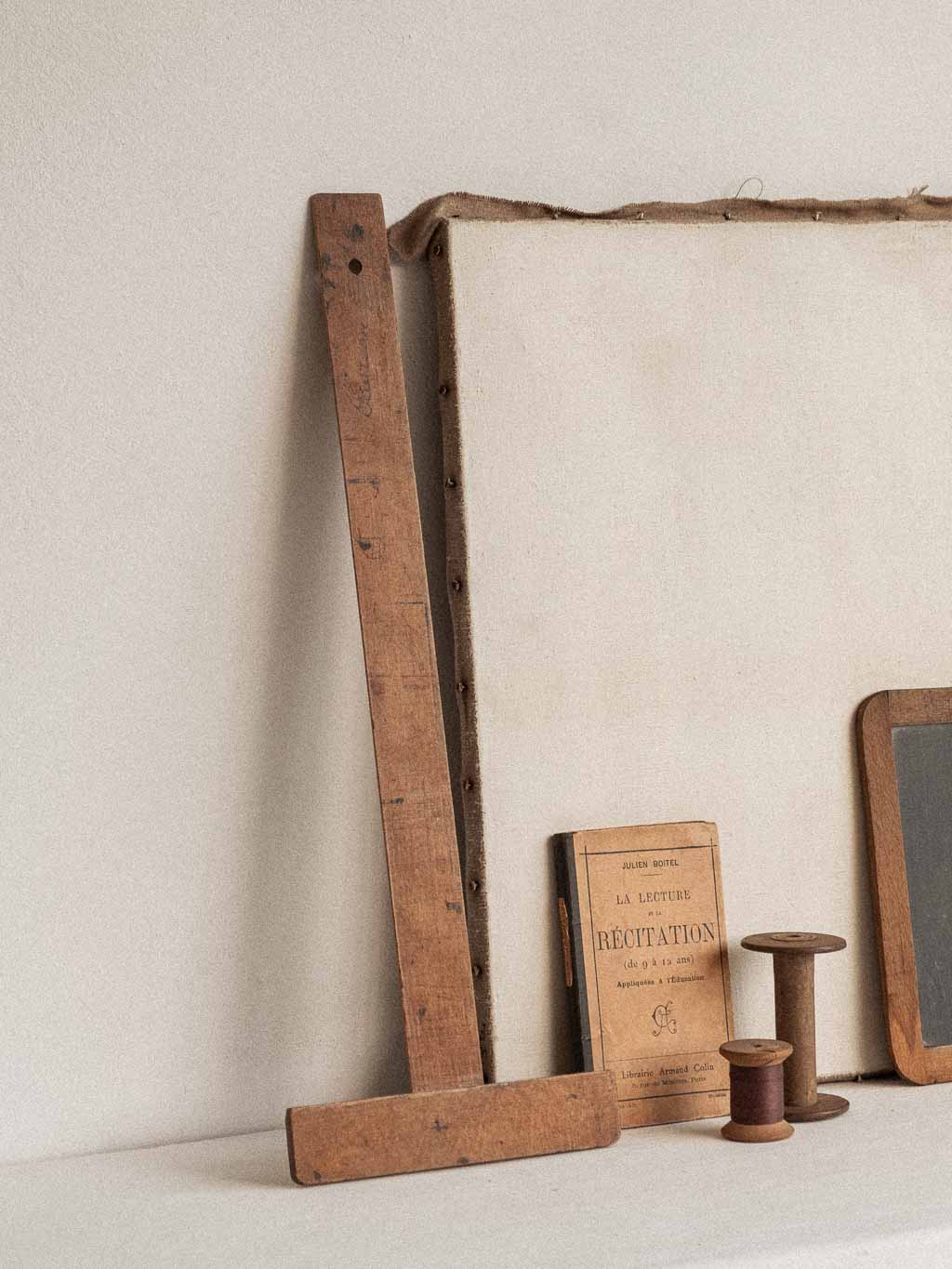 ancien té à dessin en bois