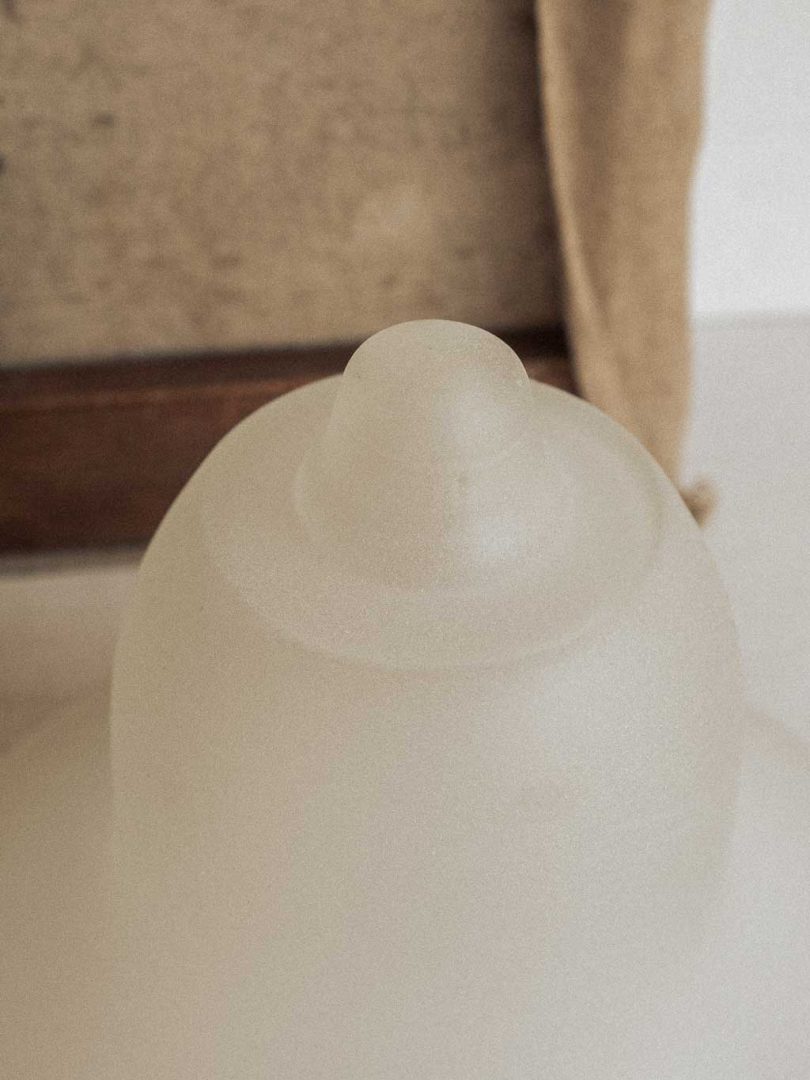 cloche de jardin en verre dépoli