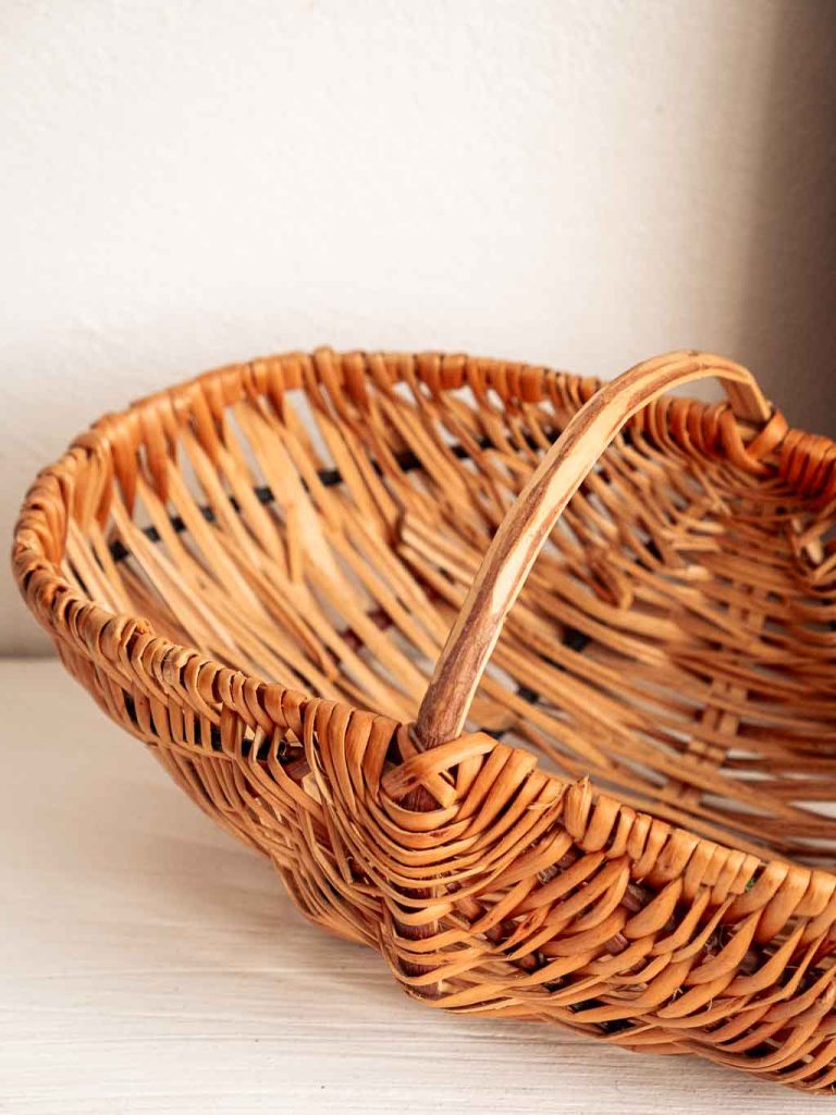 JOLI ANCIEN PETIT PANIER ROTIN PANIER DE PETITE FILLE JOUET ANSE Doublee 1950 117571 JOLI ANCIEN PETIT PANIER ROTIN PANIER DE PETITE FILLE JOUET ANSE Doublee 1950 117571