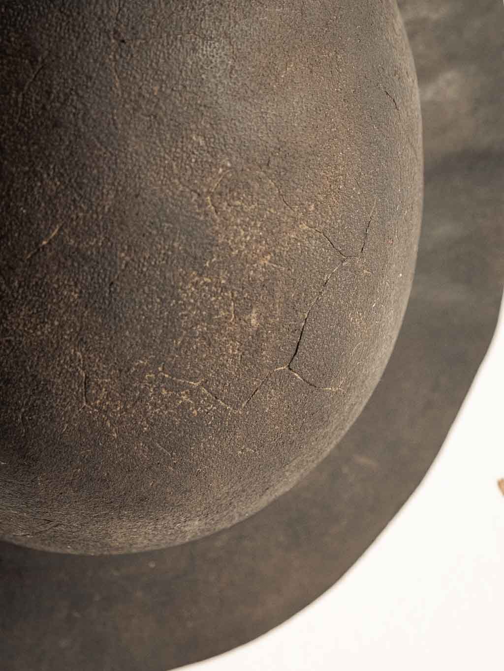 chapeau / casque de mineur en cuir dit barrette de mineur