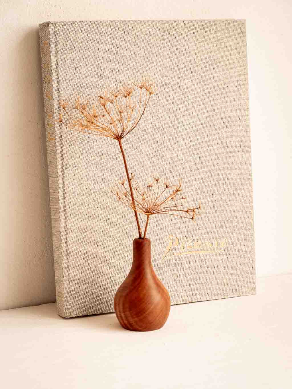petit vase soliflore en bois tourné