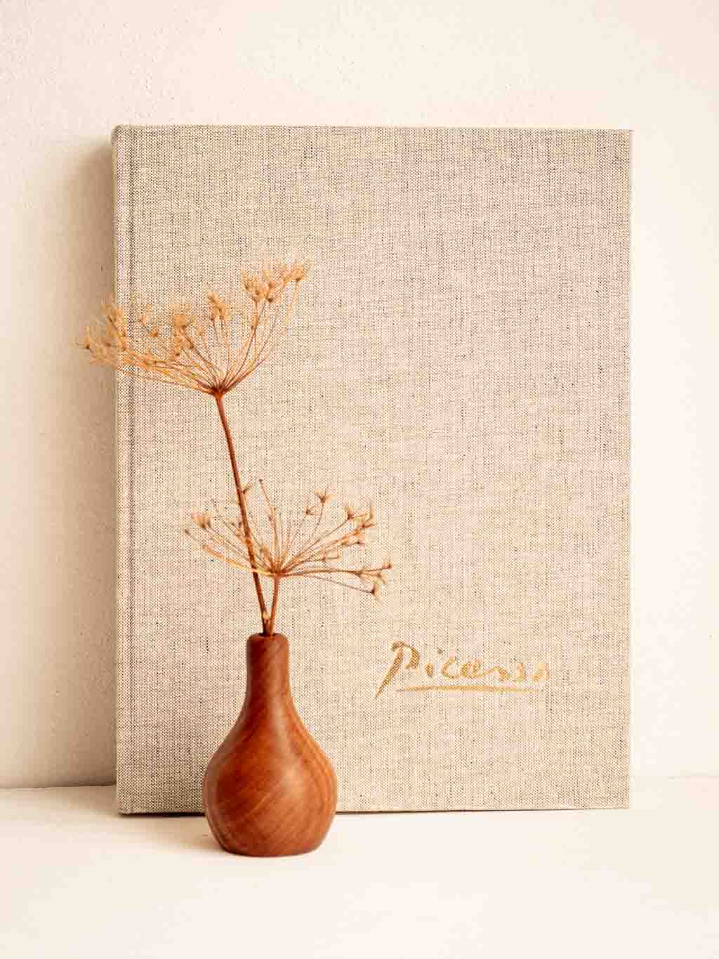 petit vase soliflore en bois tourné