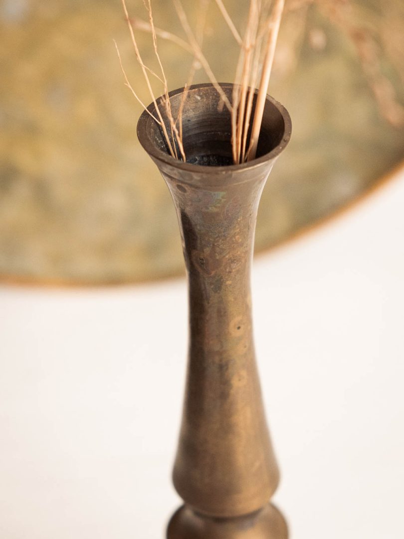 soliflore en laiton ancien