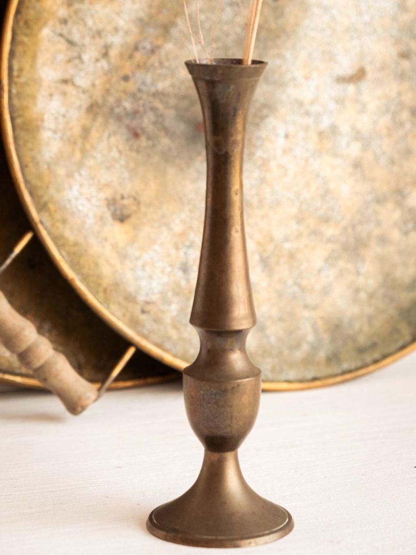 soliflore en laiton ancien