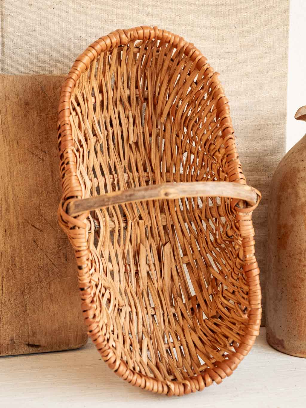 petit panier en osier vintage