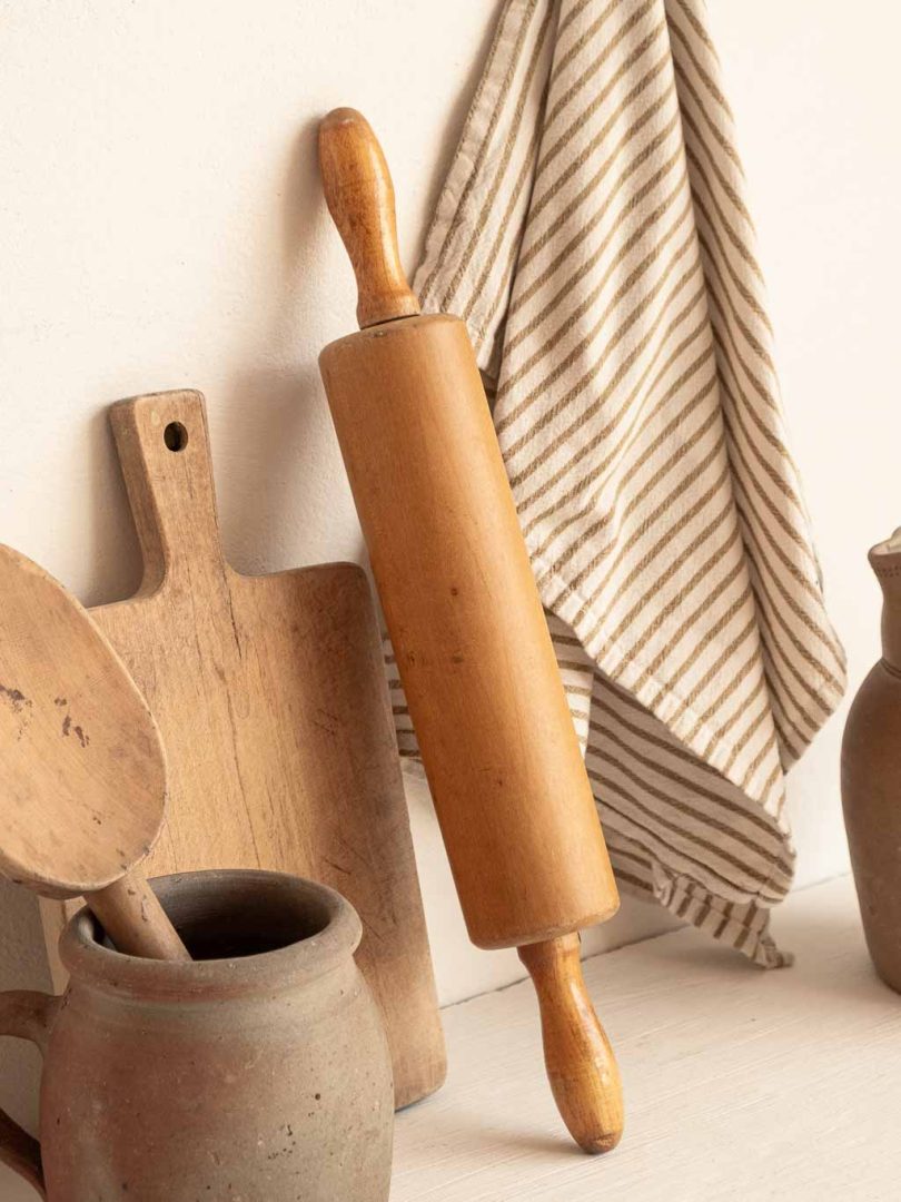 rouleau à pâtisserie ancien en bois