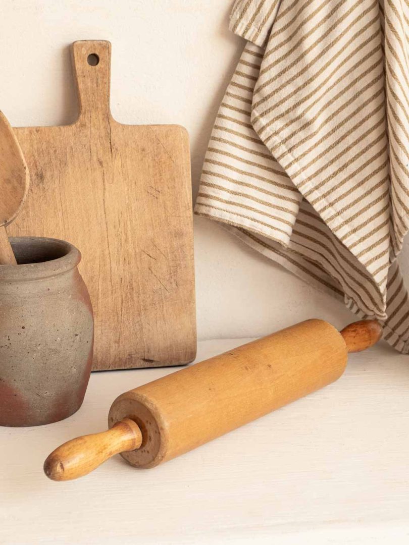 rouleau à pâtisserie ancien en bois