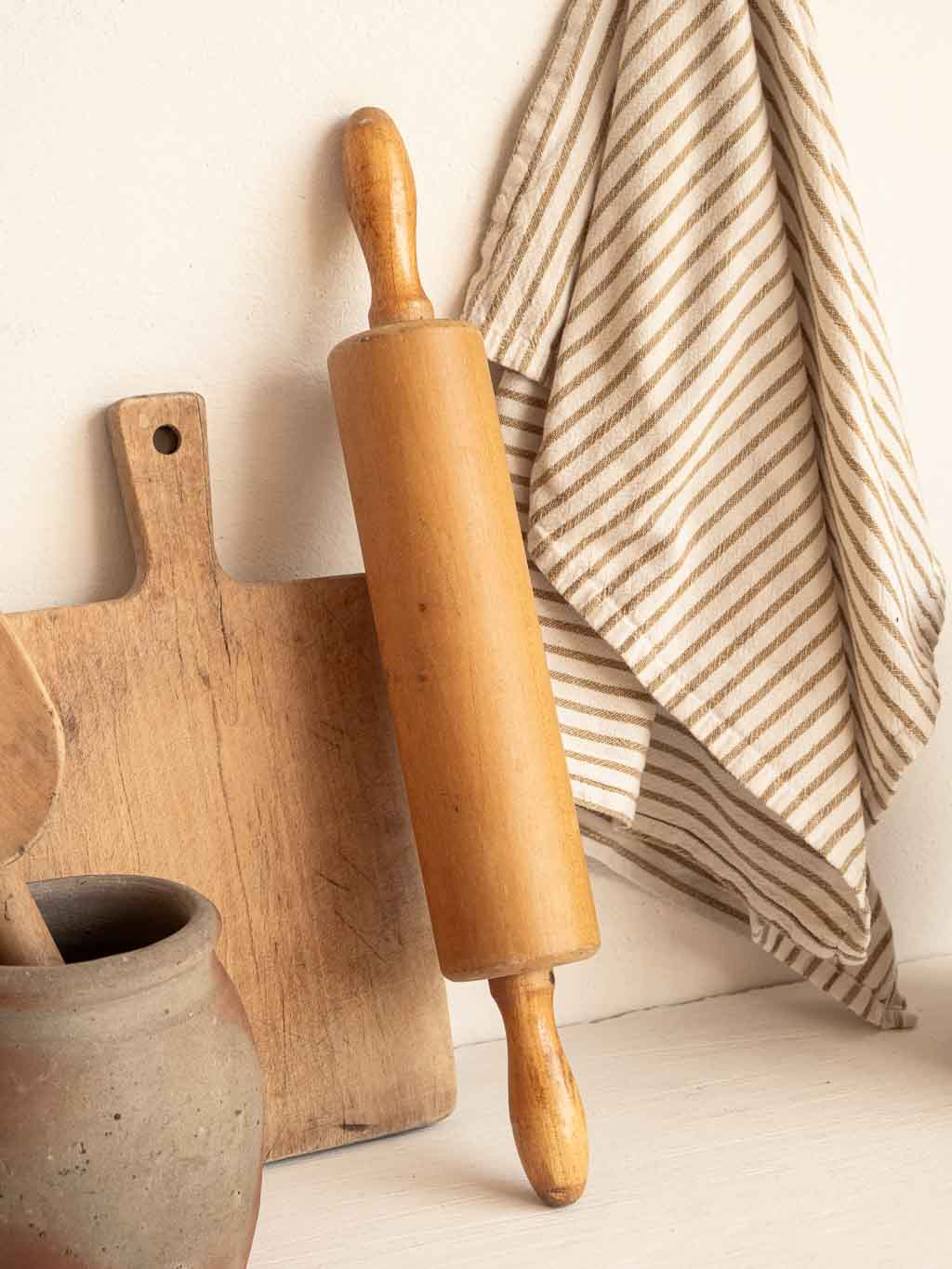 rouleau à pâtisserie ancien en bois