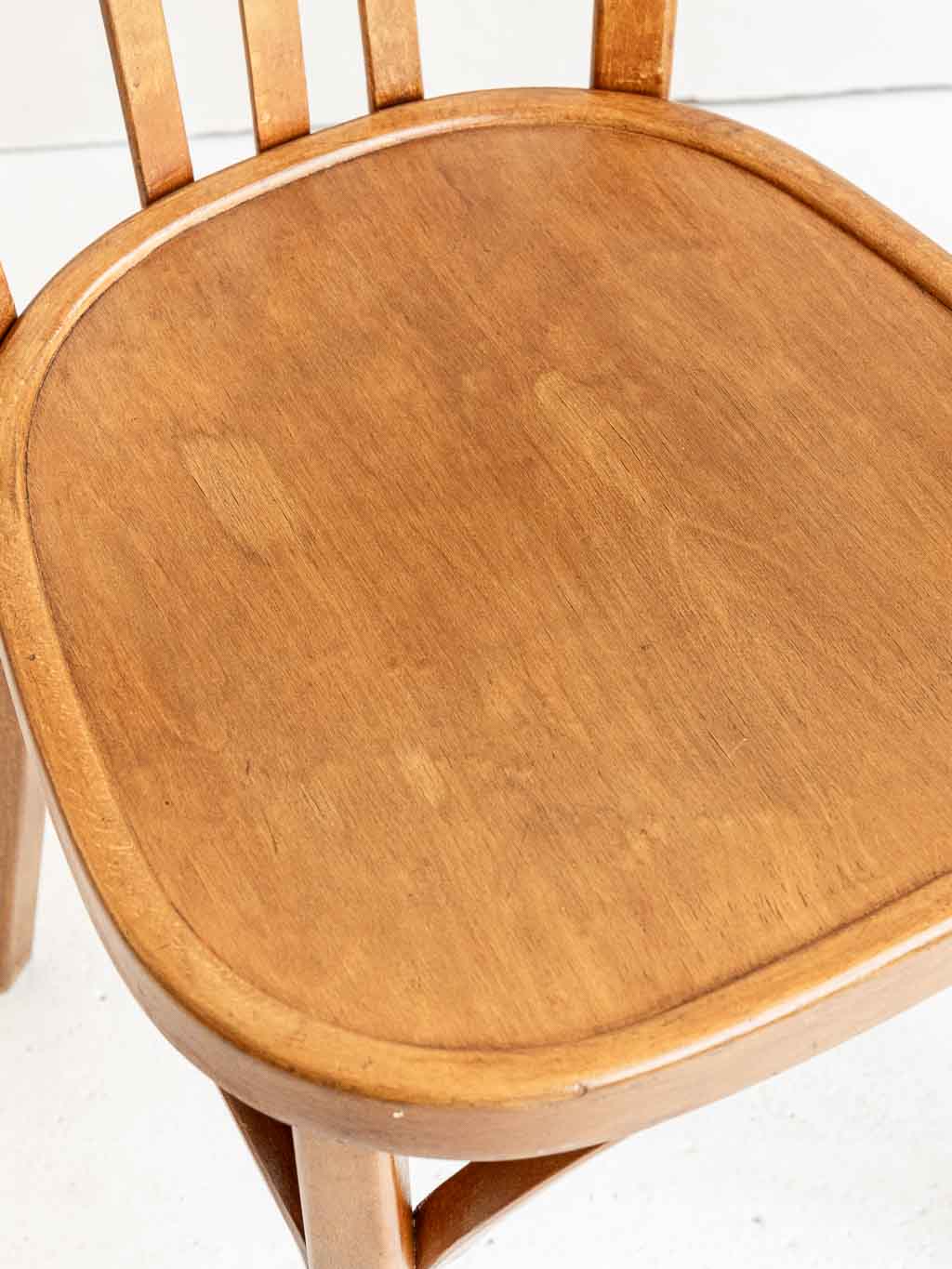 Chaises vintage Baumann bistrot n°43 en bois courbé