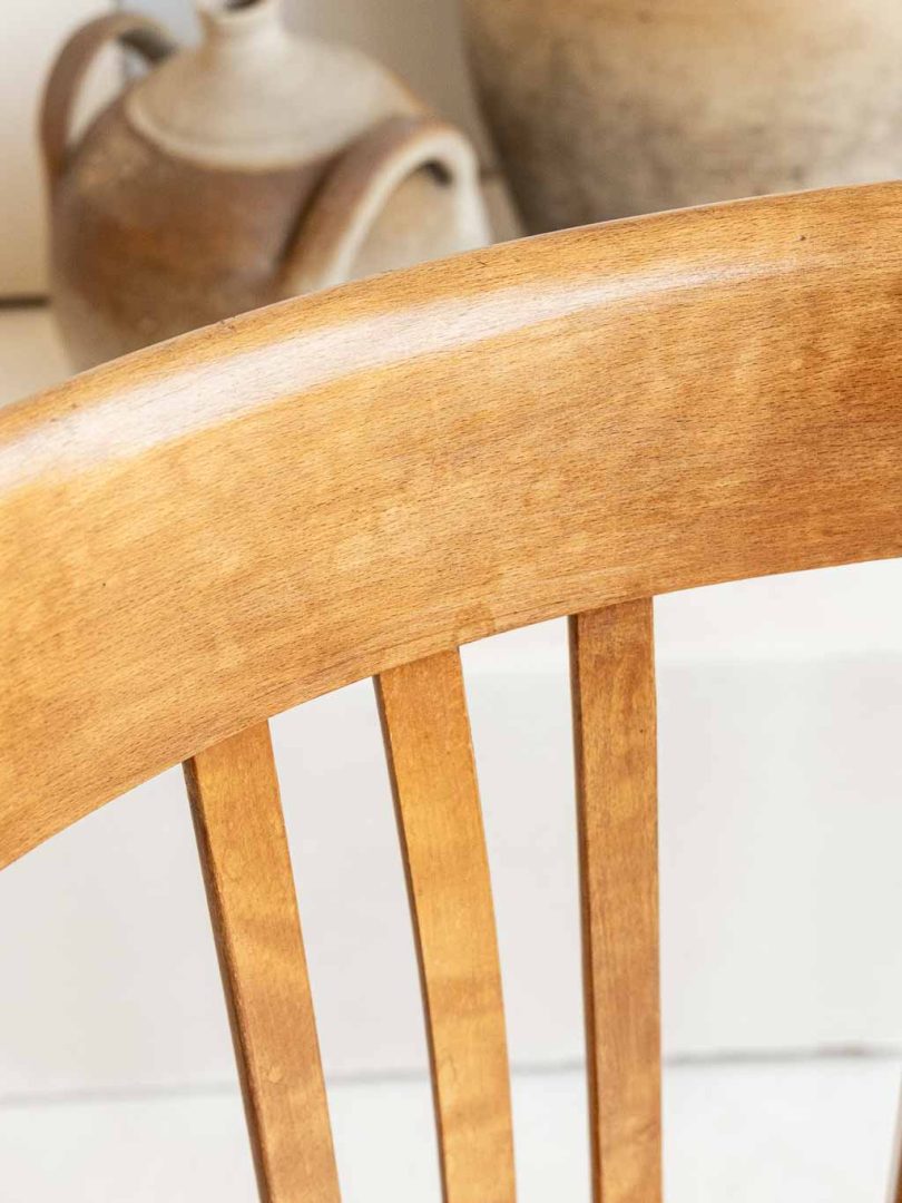 Chaises vintage Baumann bistrot n°43 en bois courbé