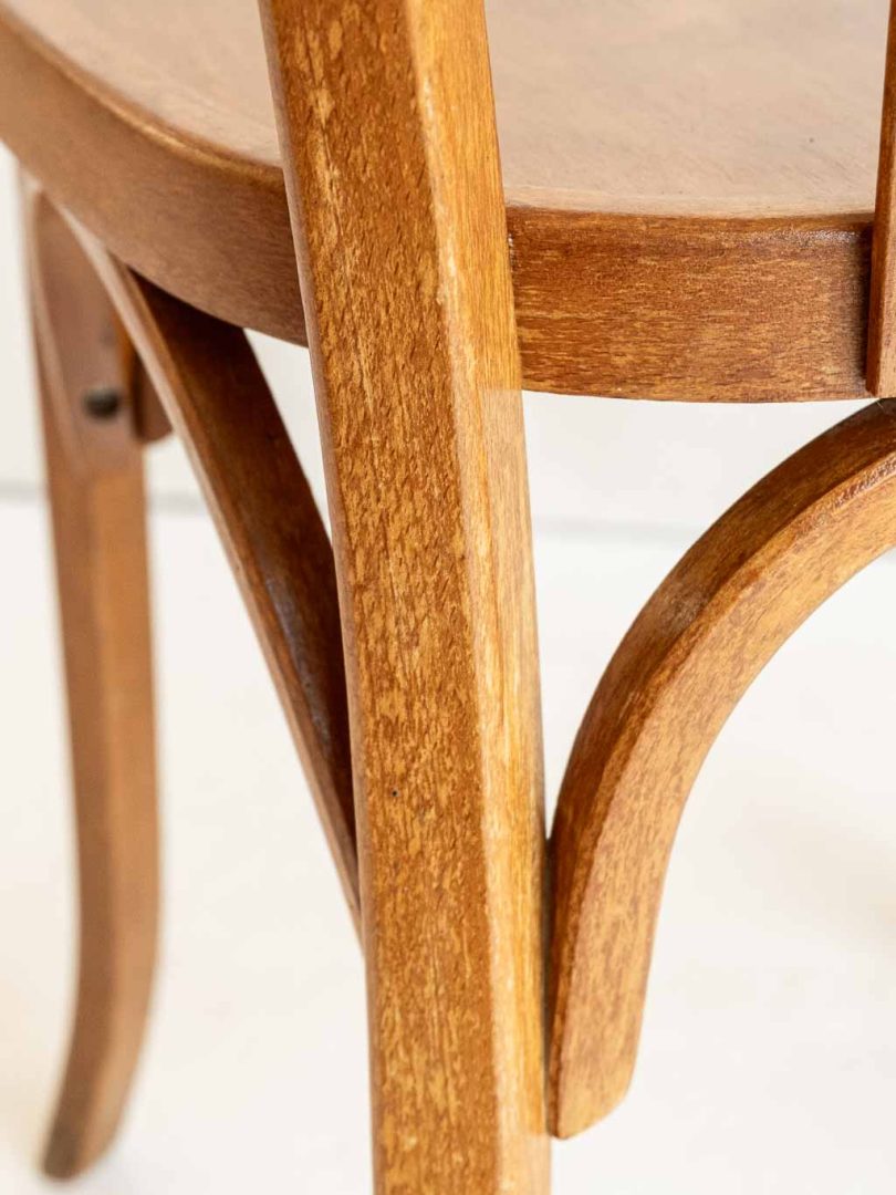 Chaises vintage Baumann bistrot n°43 en bois courbé