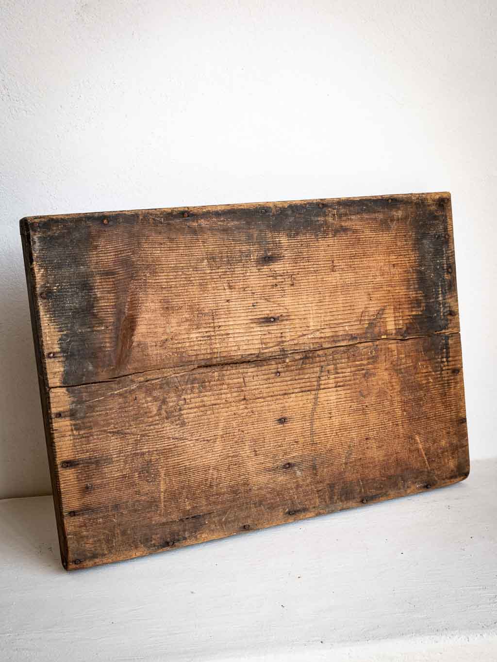 Ancien casier tiroir d'imprimerie en bois avec petites cases