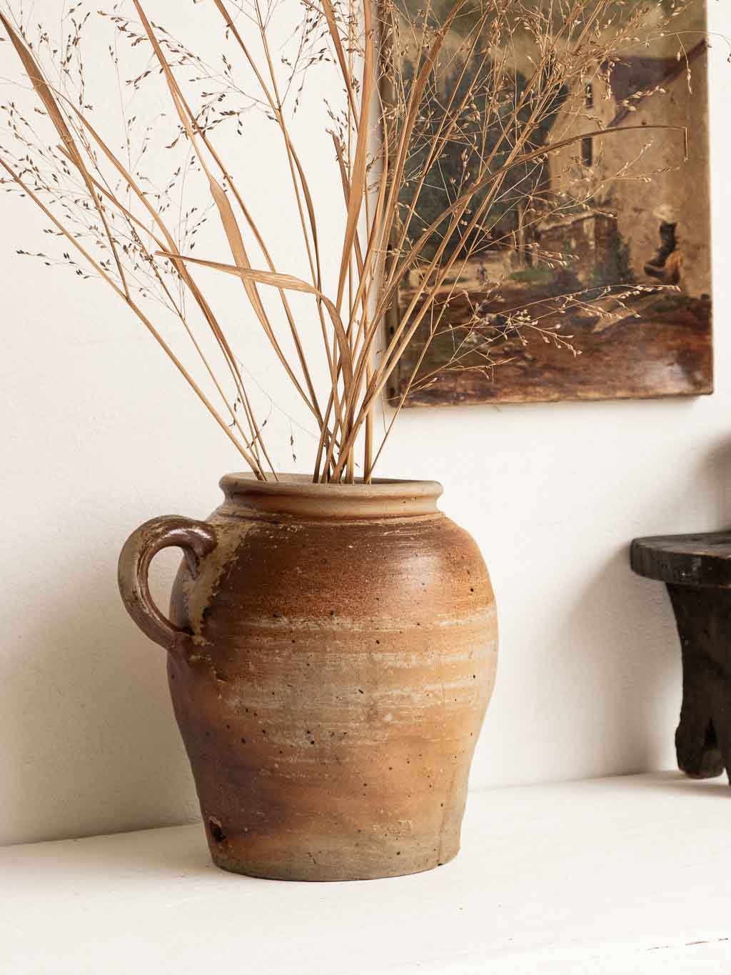 grande jarre en grès terracotta