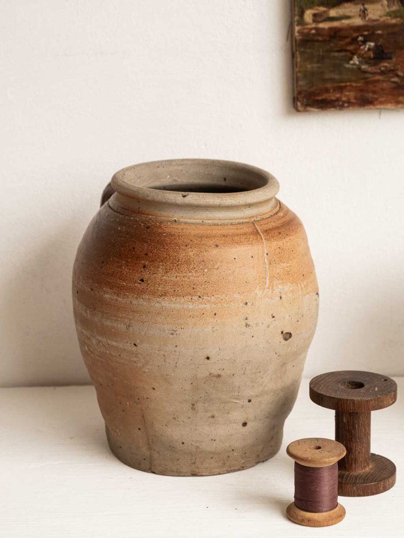 grande jarre en grès terracotta