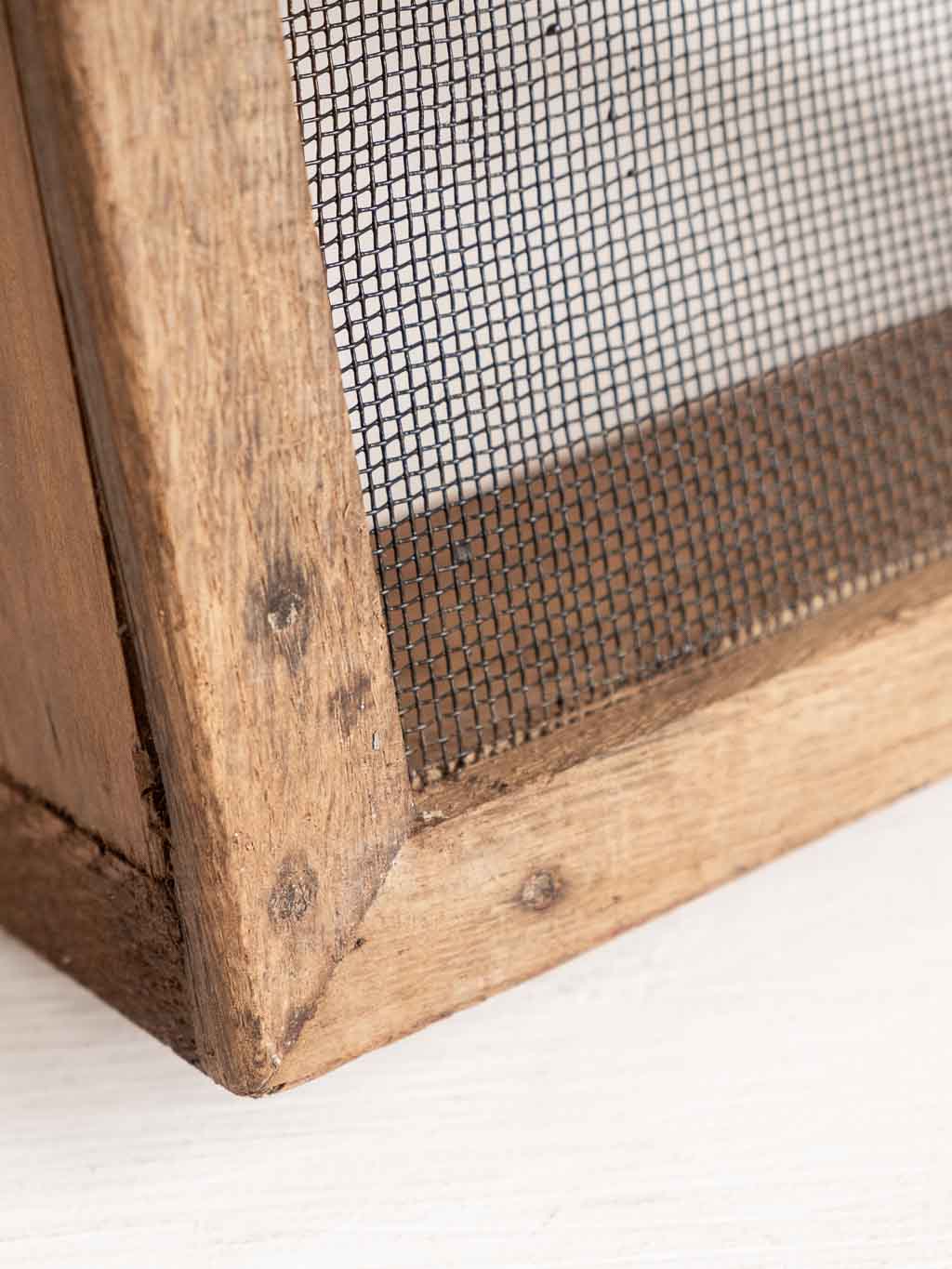 Tamis ancien rectangulaire en bois