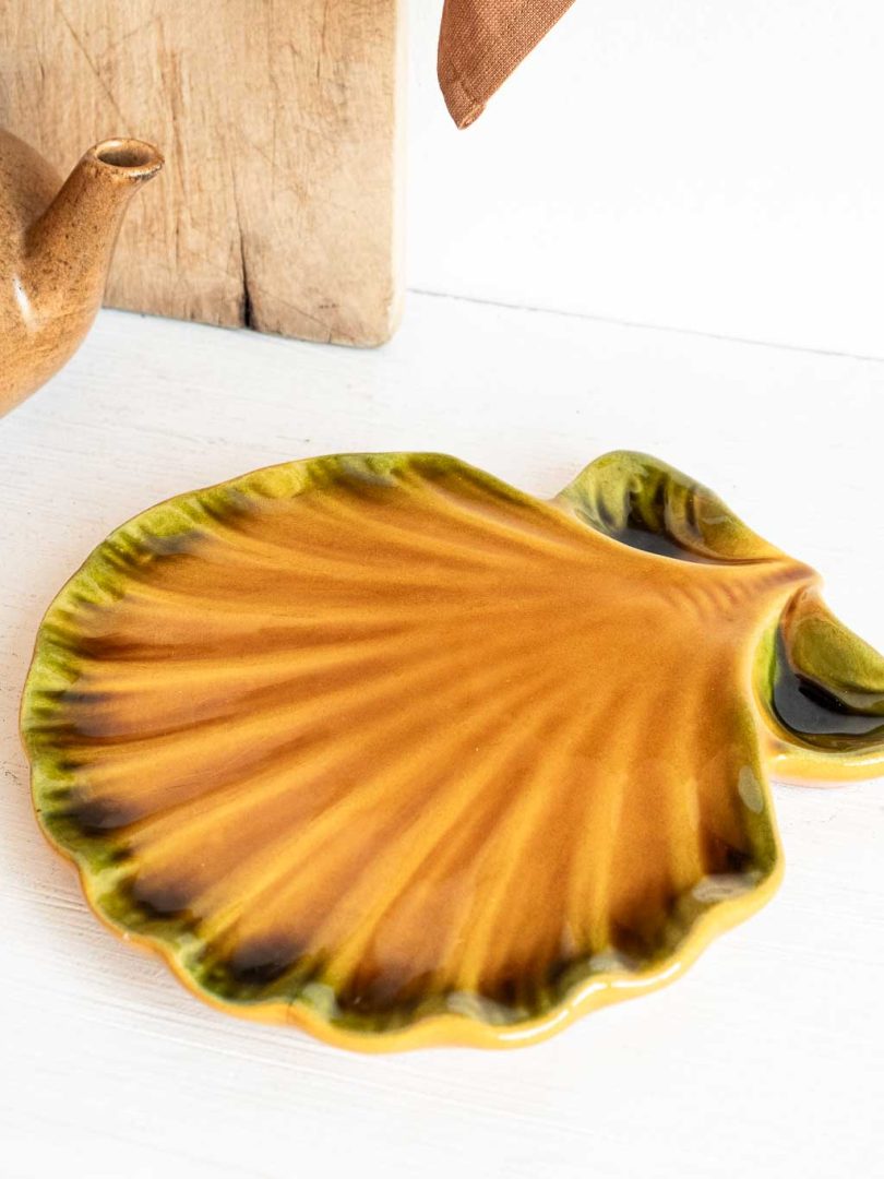 Dessous de plat, plateau coquille st Jacques Vallauris