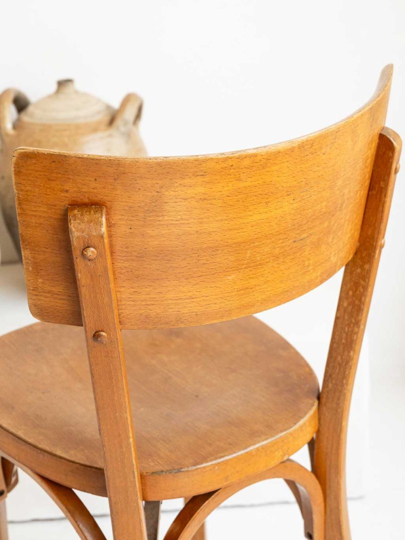 Chaise de bistrot Baumann, modèle 129 en bois courbé