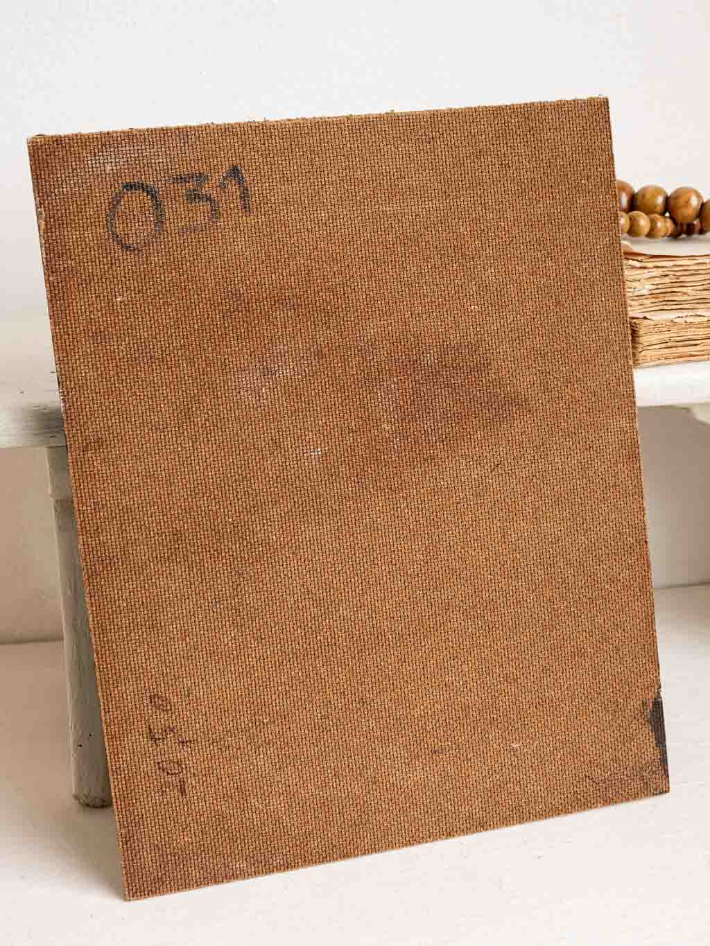 Peinture huile sur panneau mdf bouquet