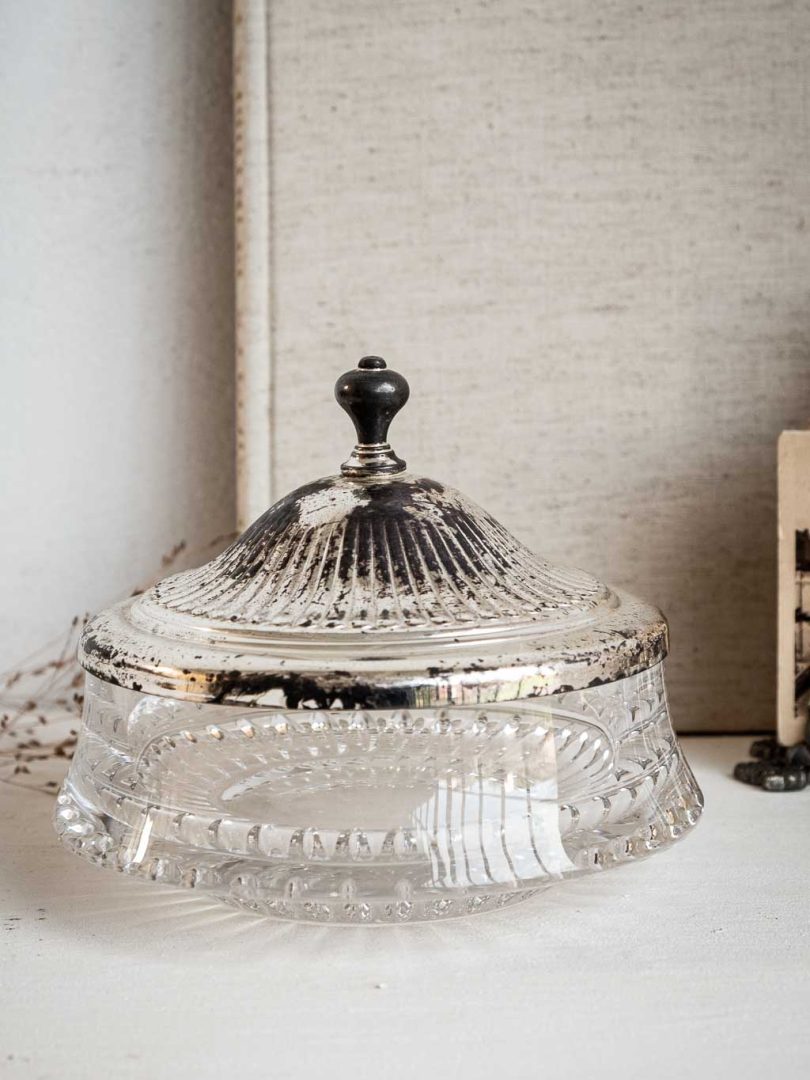 bonbonnière en cristal vintage