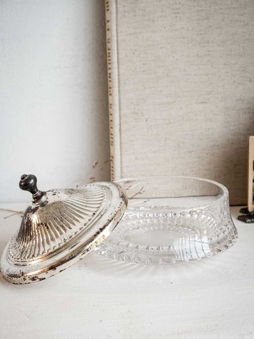 bonbonnière en cristal vintage