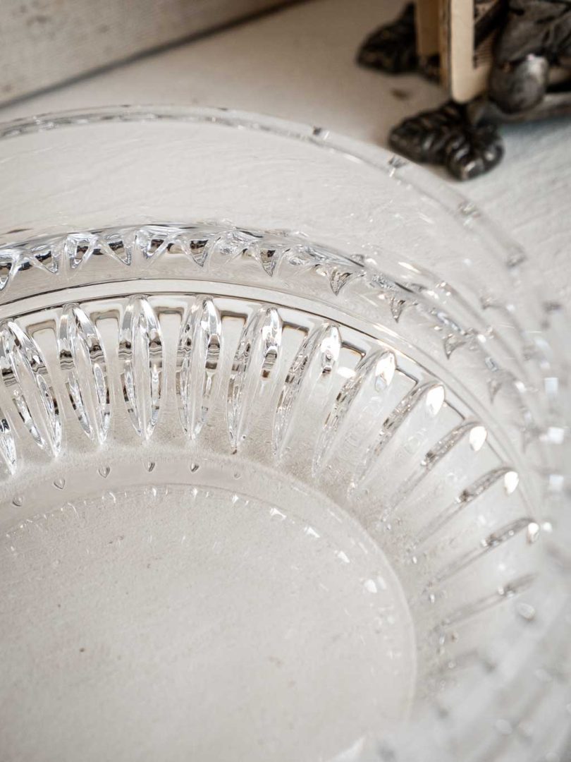 bonbonnière en cristal vintage