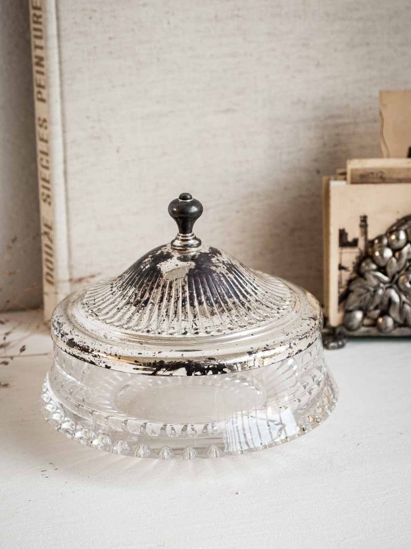 bonbonnière en cristal vintage