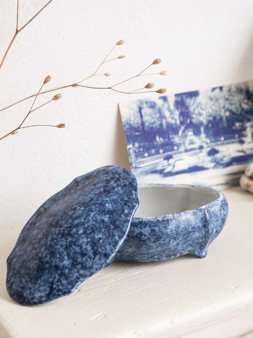 Petite boite à bijoux en porcelaine de limoges