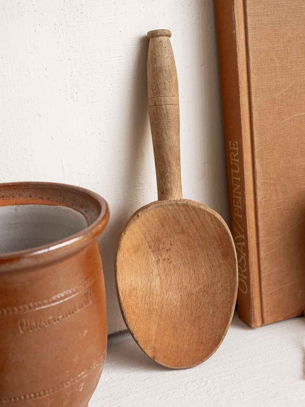 Cuillère en bois ancienne cuillère à beurre de baratte