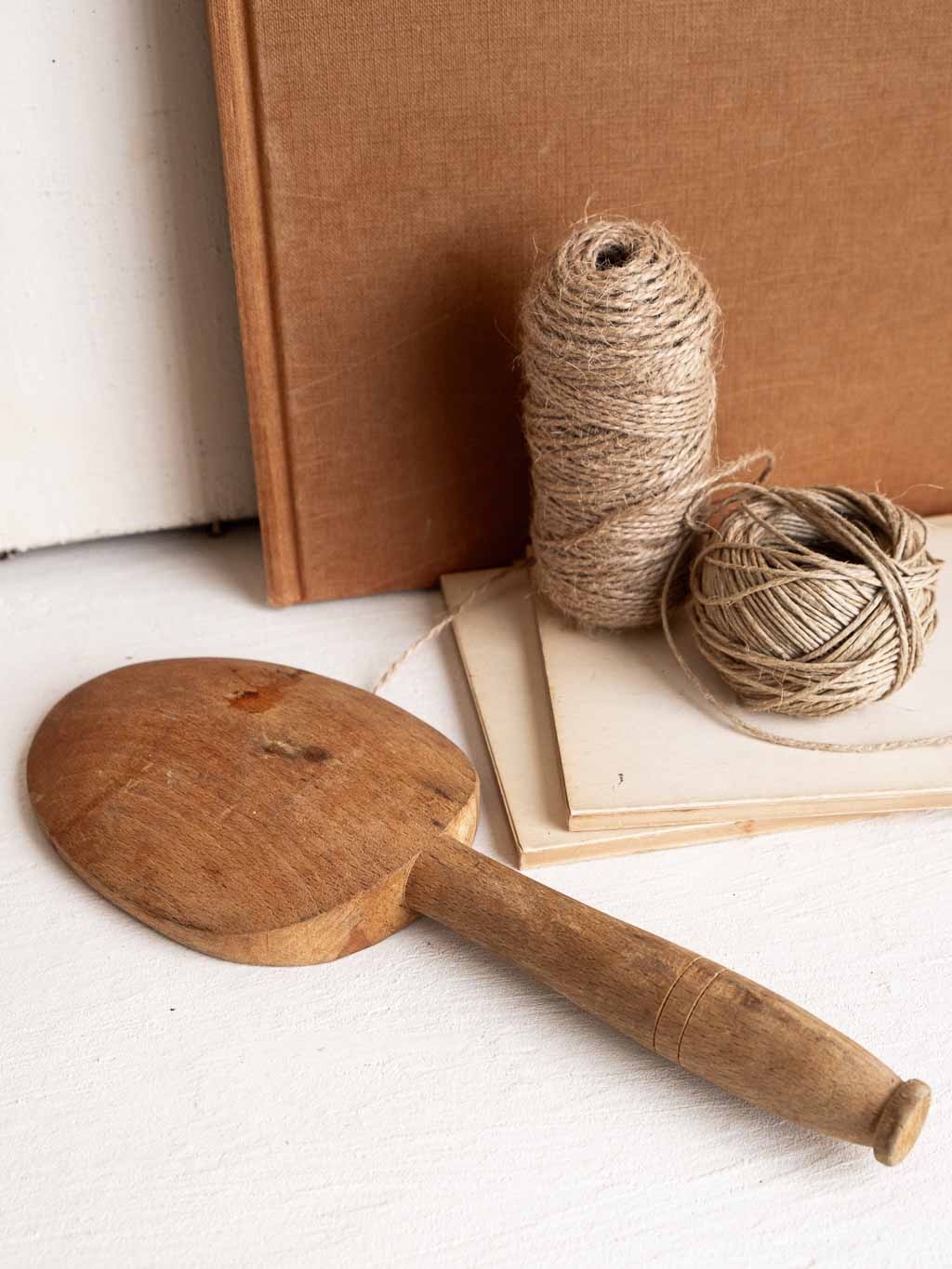 Cuillère en bois ancienne cuillère à beurre de baratte