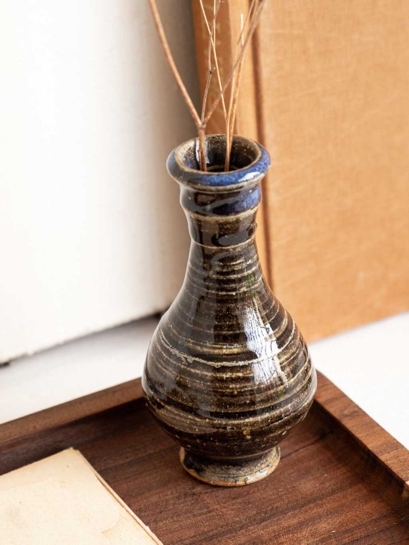 petit vase soliflore en grès