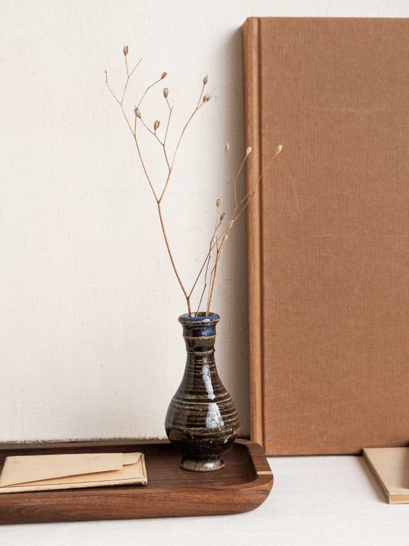 petit vase soliflore en grès