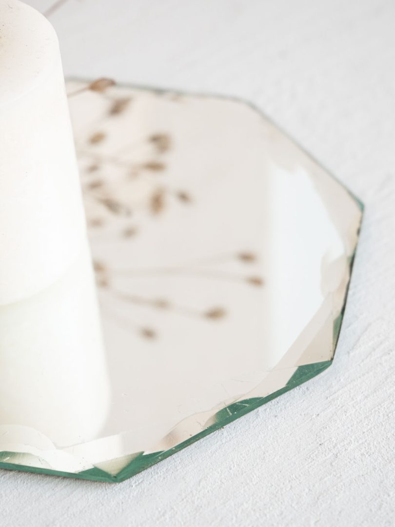 plateau miroir biseauté
