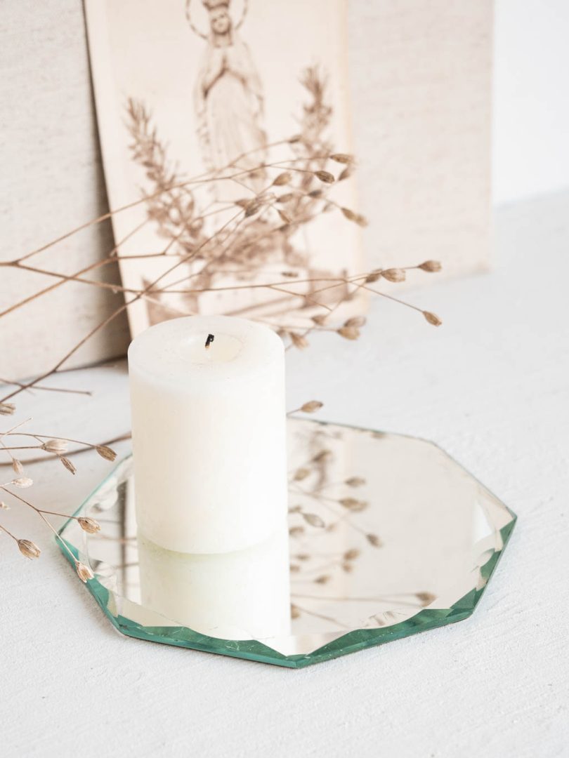 plateau miroir biseauté