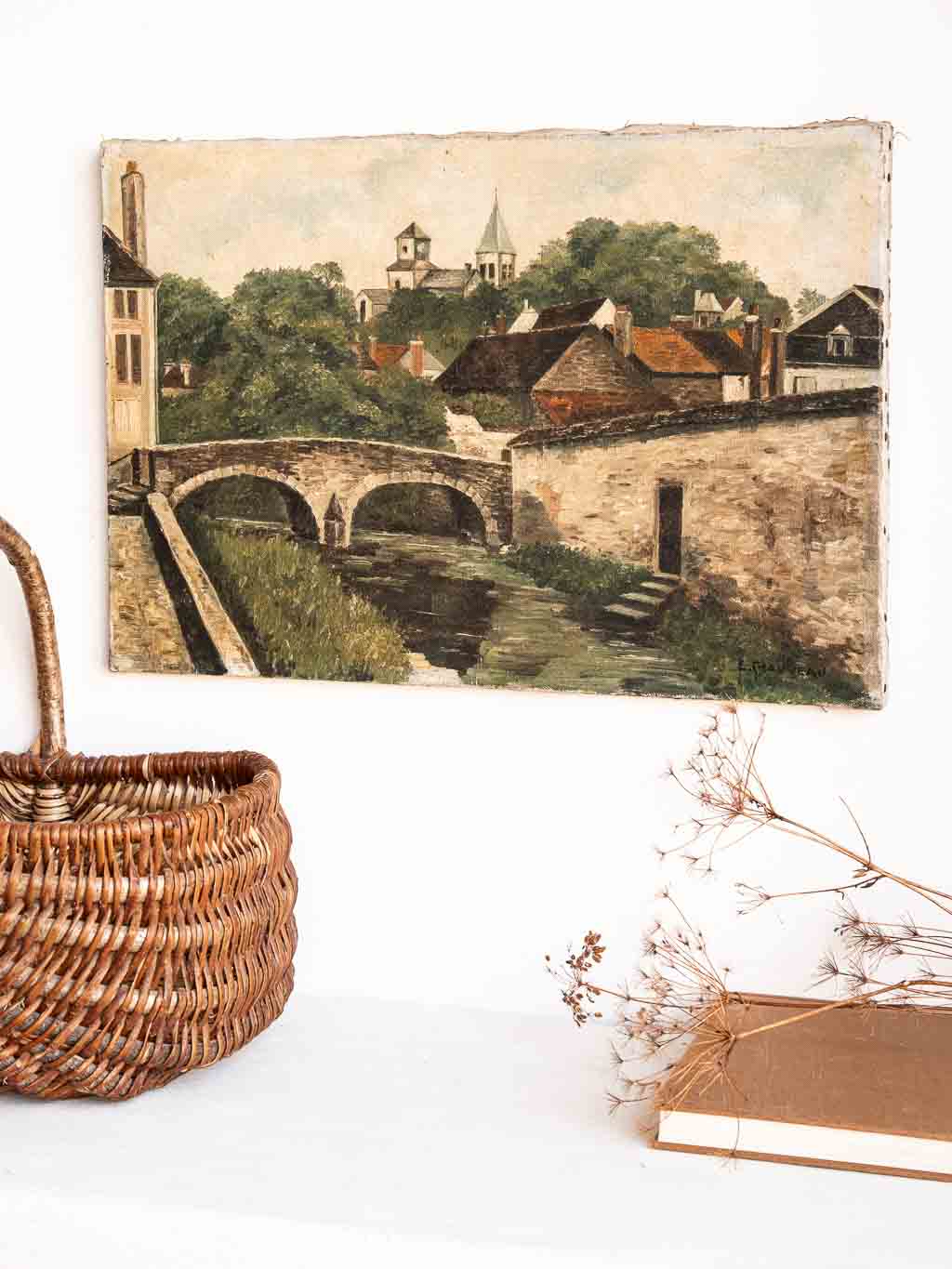 huile sur toile, chatillon sur seine