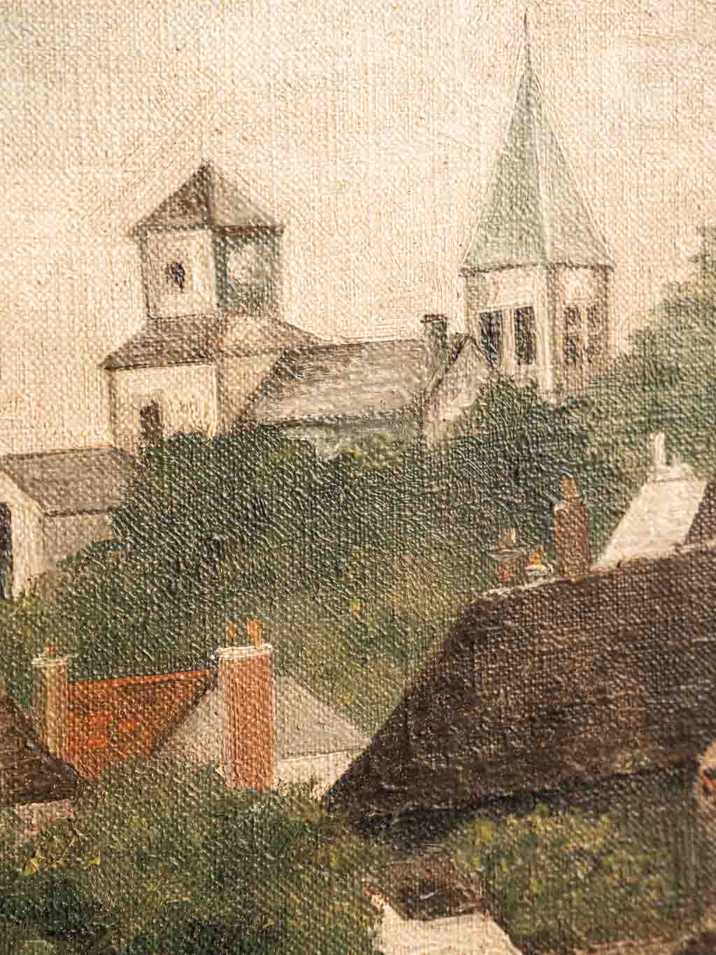 huile sur toile, chatillon sur seine