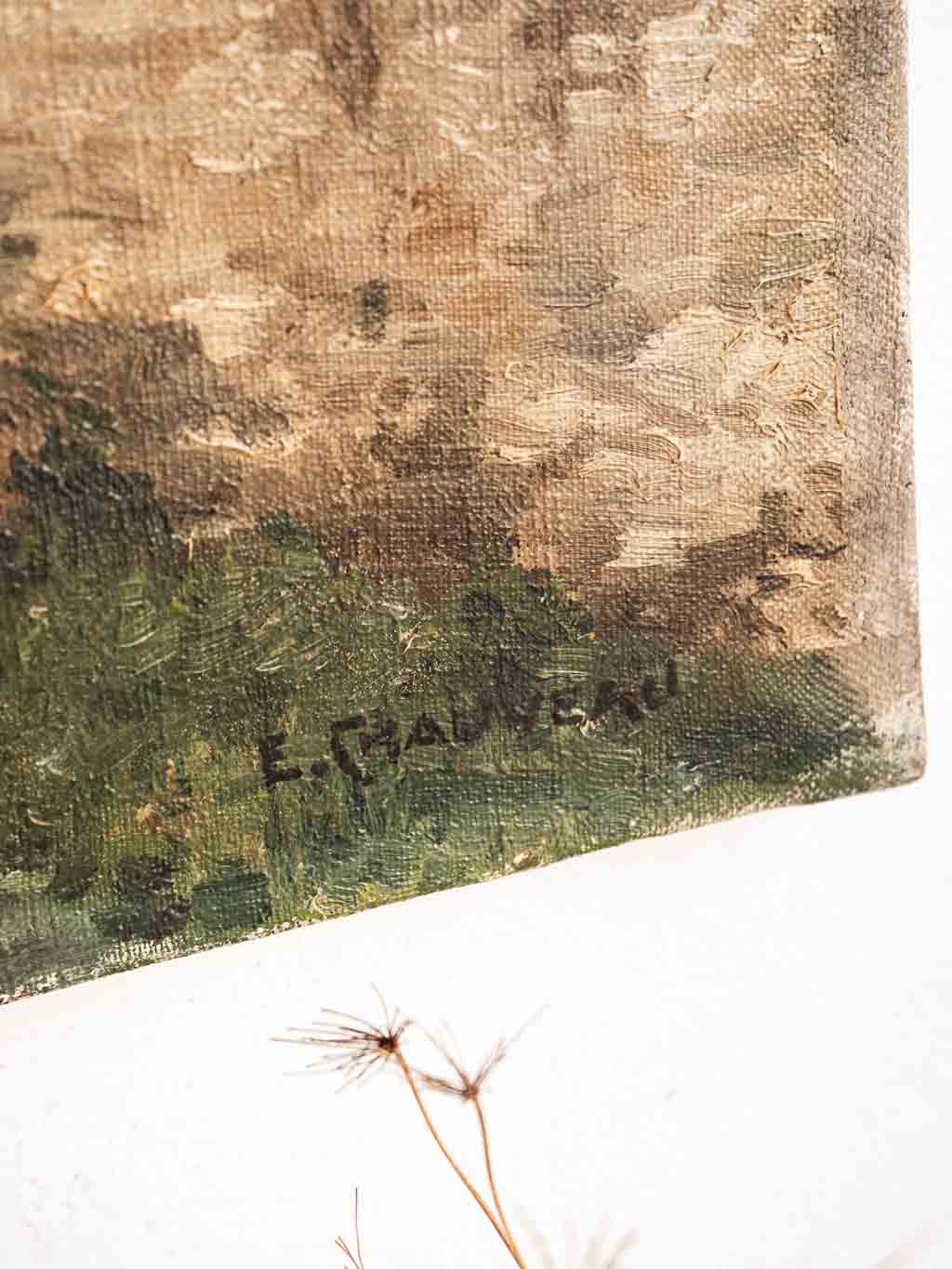 huile sur toile, chatillon sur seine
