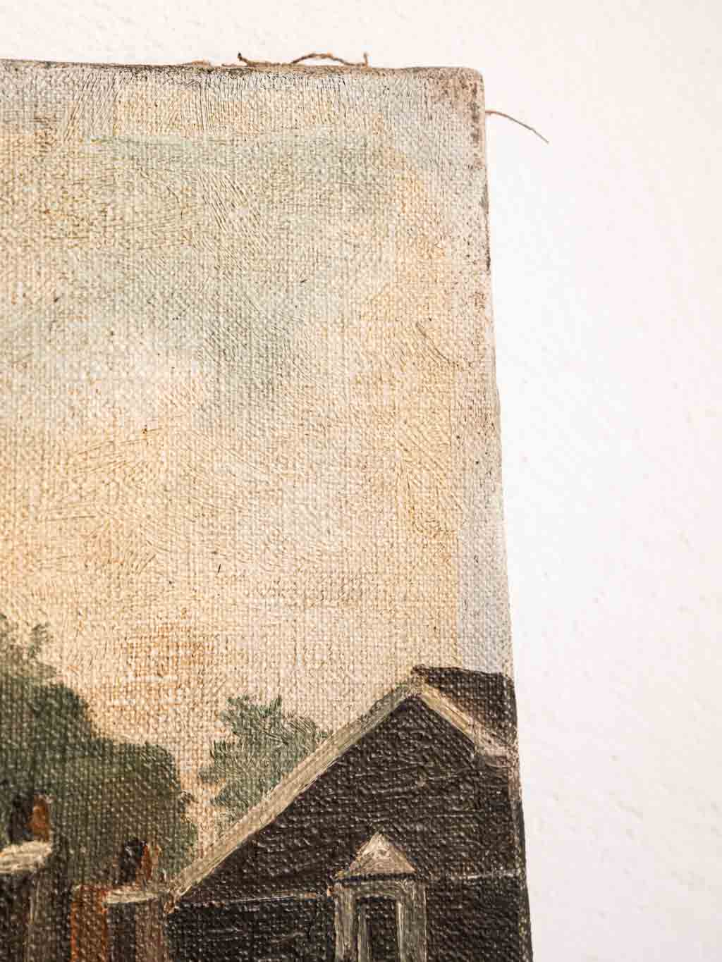 huile sur toile, chatillon sur seine