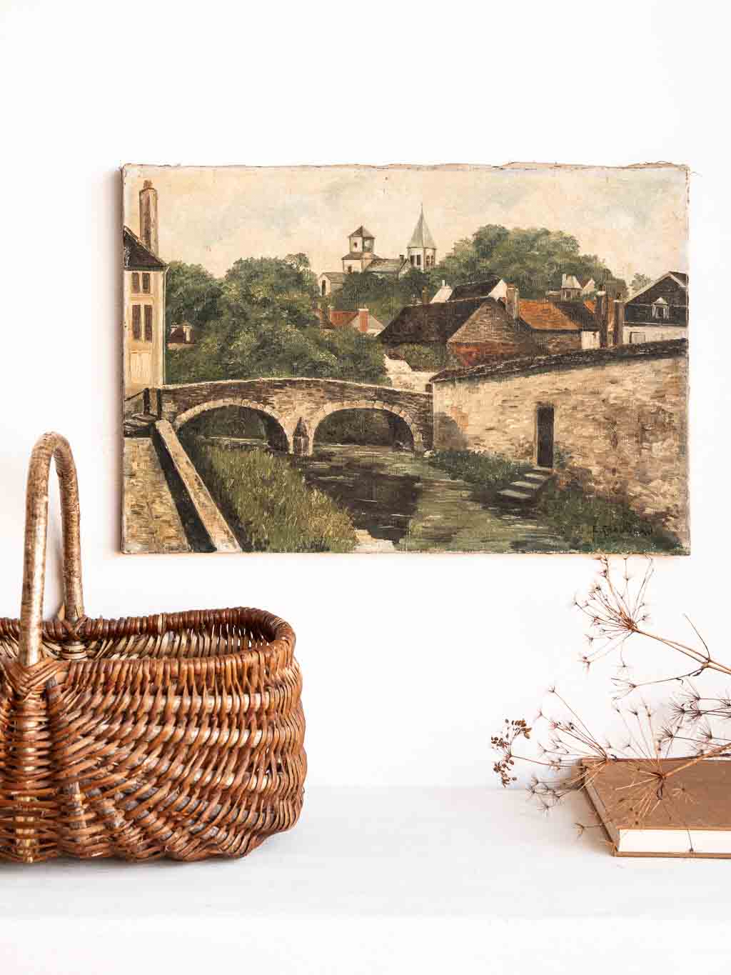 huile sur toile, chatillon sur seine
