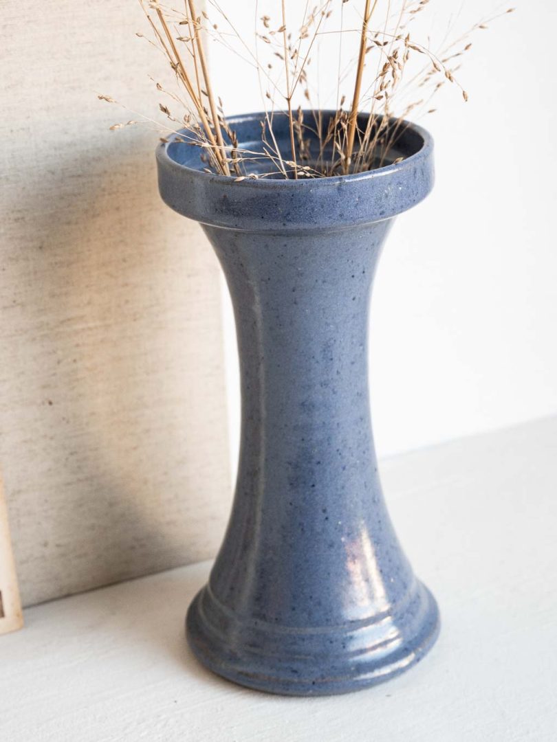 vase en grès bleu