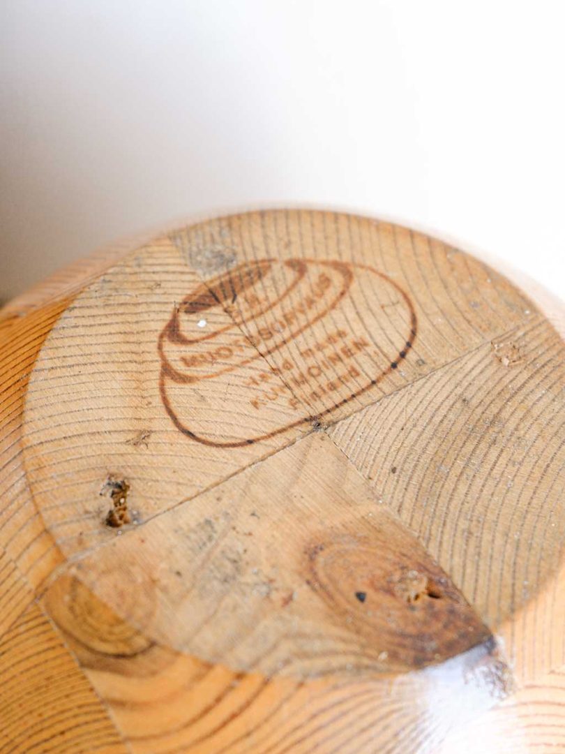 vase boule en pin made in Finland