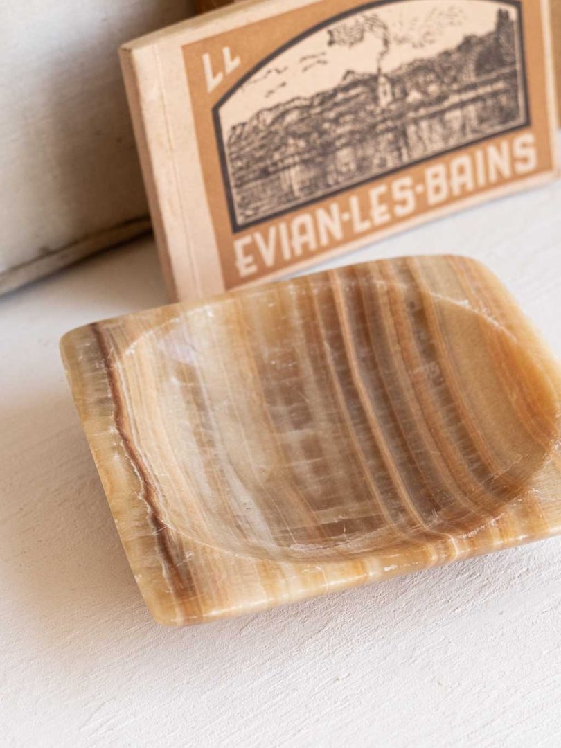 coupelle vide-poche en onyx