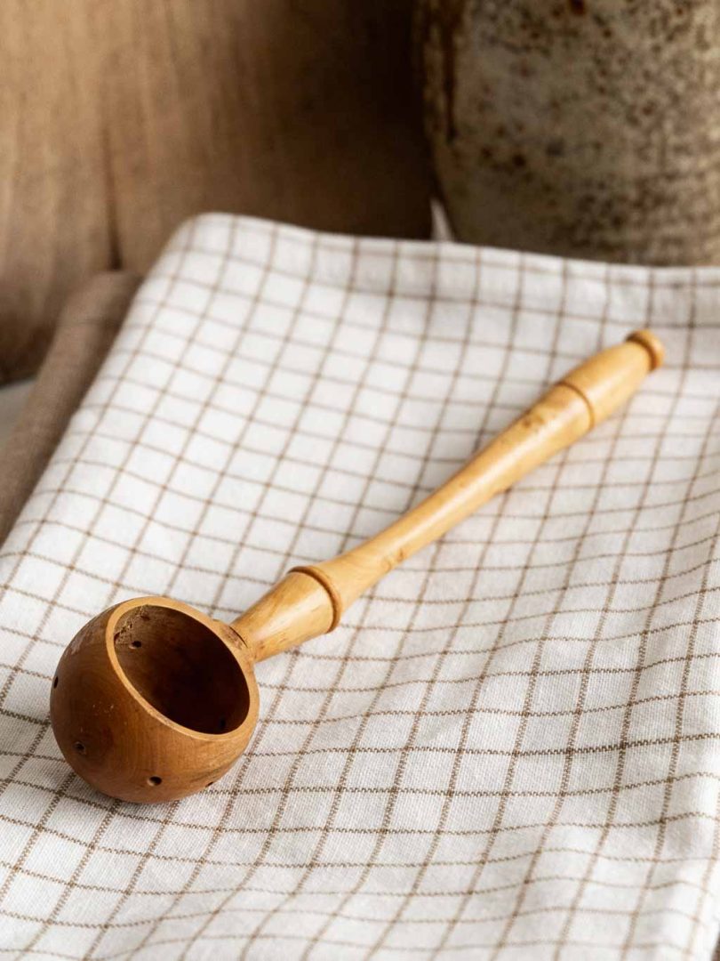 cuillère à olive en bois