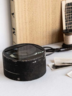 Loupe d'agrandisseur photo. condensateur