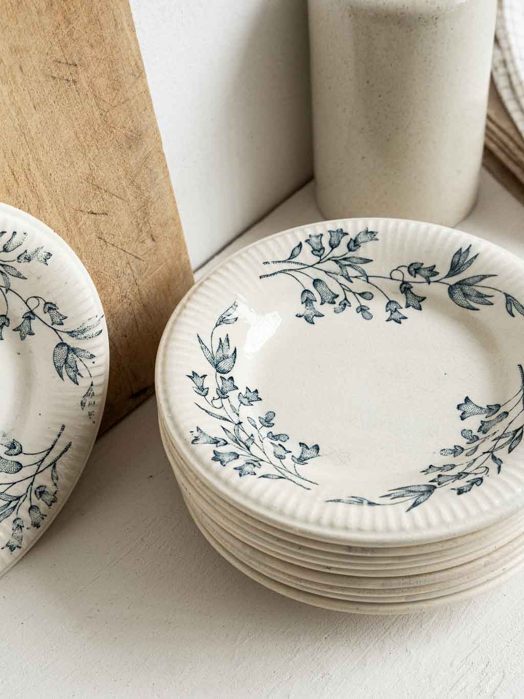 assiettes vintage faience de grigny terre de feu