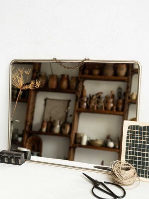 Miroir de barbier vintage