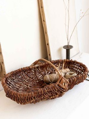 Panier ancien en osier