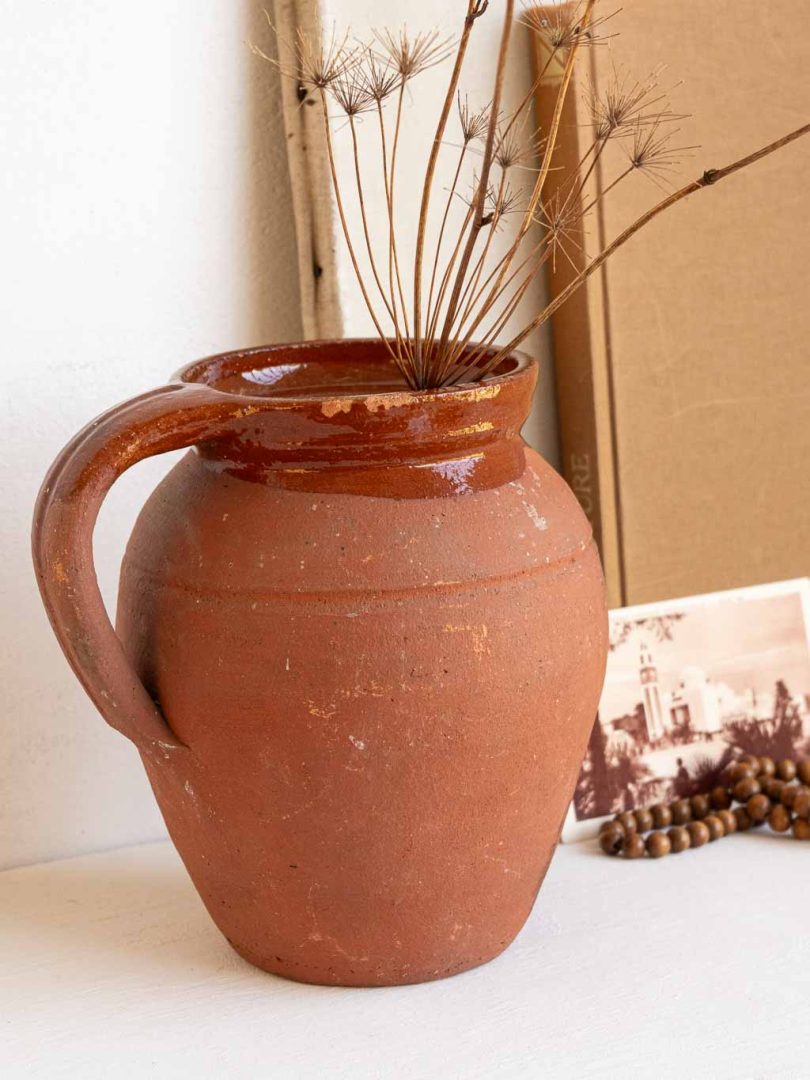 grande cruche en terre cuite ancienne poterie provençale
